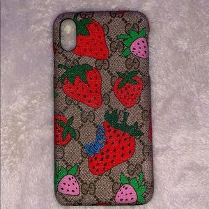 gucci strawberry iphone case